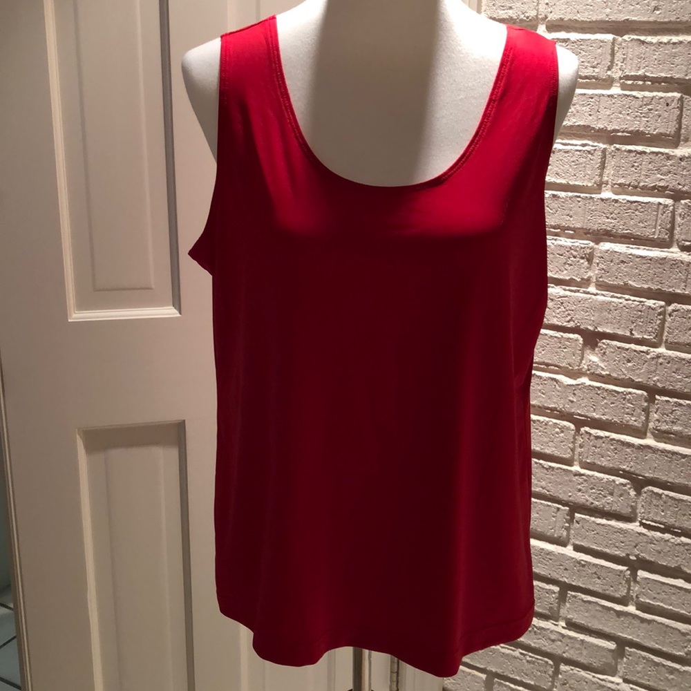 Chico’s Red Tank Top, LN SZ 3